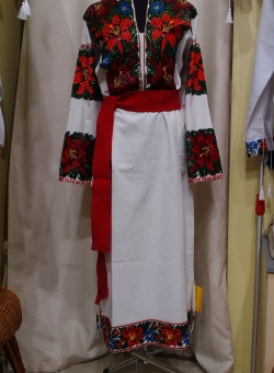 Ручна вишивка - плаття лілії